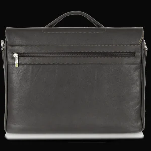 Borsa da lavoro in pelle morbida 15'' Moka