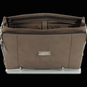 Borsa da lavoro in pelle morbida 15'' Moka