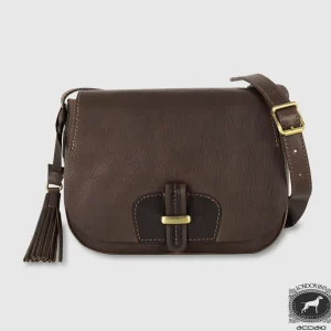 Borsa donna a tracolla in pelle Kate Marrone