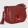 Borsa donna a tracolla in pelle Kate Rosso
