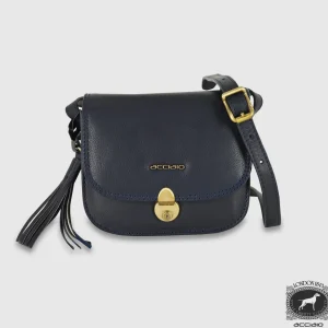 Borsa Donna a tracolla mini in pelle Megan Blu