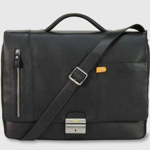 Borsa professionale da lavoro in pelle morbida 15'' Nero