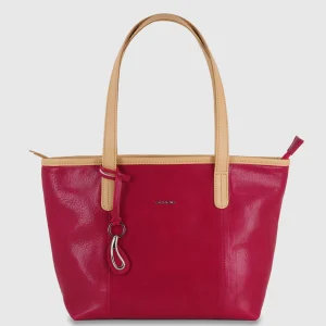 Borsa Shopping donna in pelle Ciliegia Diana