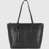 Borsa Shopping in pelle Mary Nero