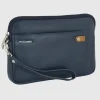 Borsello a mano pochette uomo Jin 9" pelle Blu