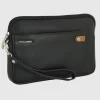 Borsello a mano pochette uomo Jin 9" pelle Nero