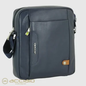 Borsello uomo a tracolla piccolo Core in pelle Blu
