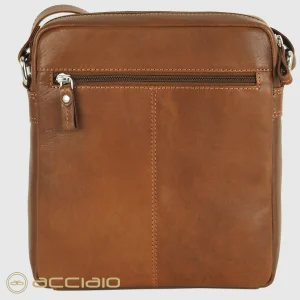Borsello uomo a tracolla in pelle Camdem Town Castagno