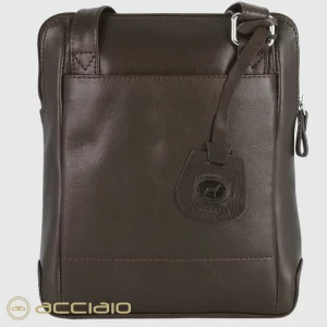 Borsello uomo a tracolla in pelle Kensington Moka