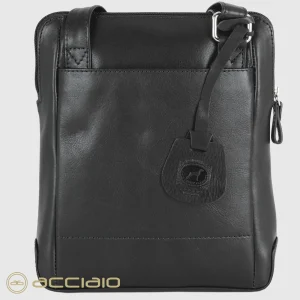 Borsello uomo a tracolla in pelle Kensington Nero