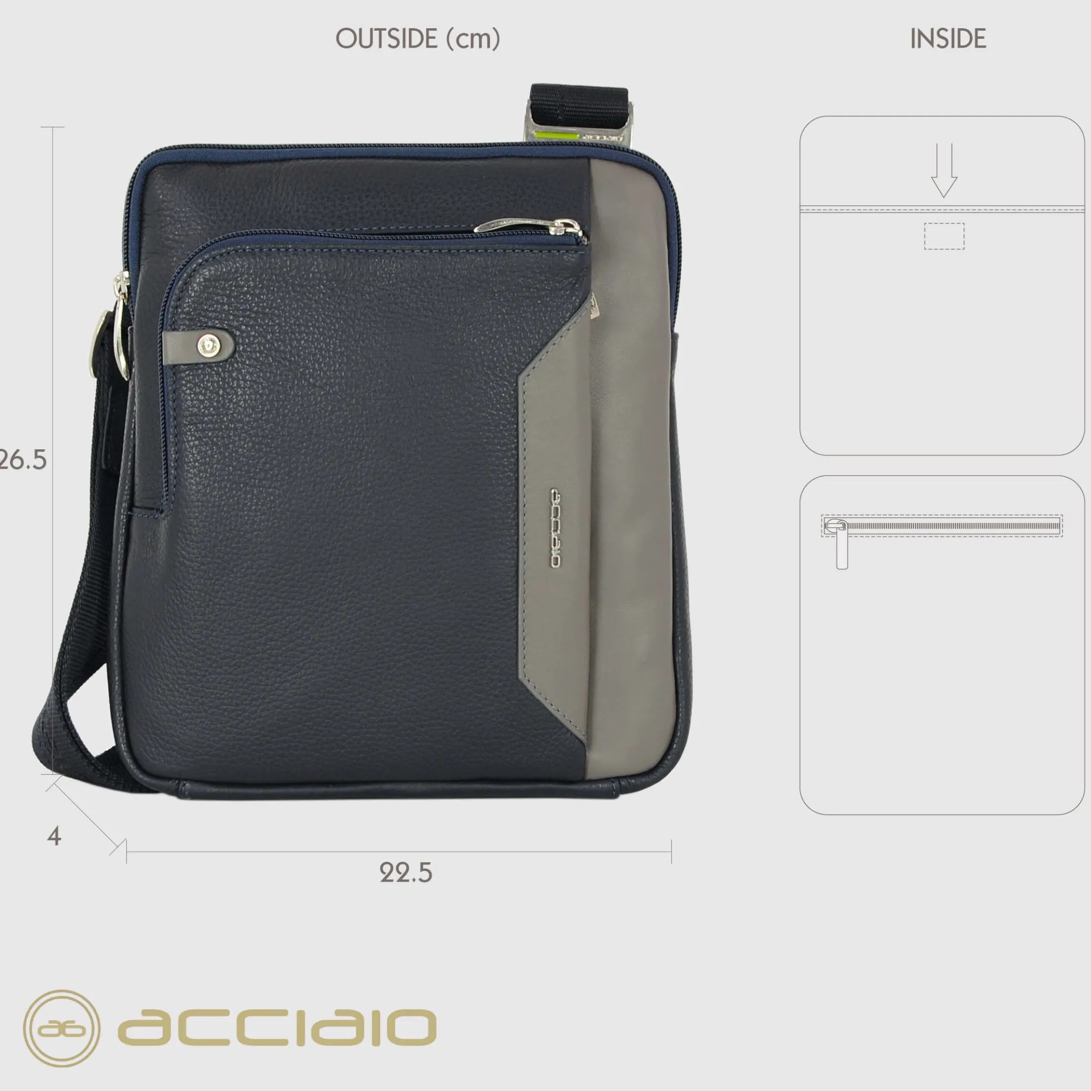 borsello_uomo_a_tracolla__5-37.webp Borsello uomo a Tracolla porta iPad 11" in pelle 2244 Blu Grigio
