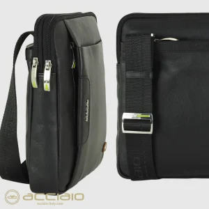 Borsello uomo porta iPad doppio vano Fusion in pelle Moka