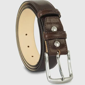 Cintura classica uomo Jade in pelle Vacchetta Marrone