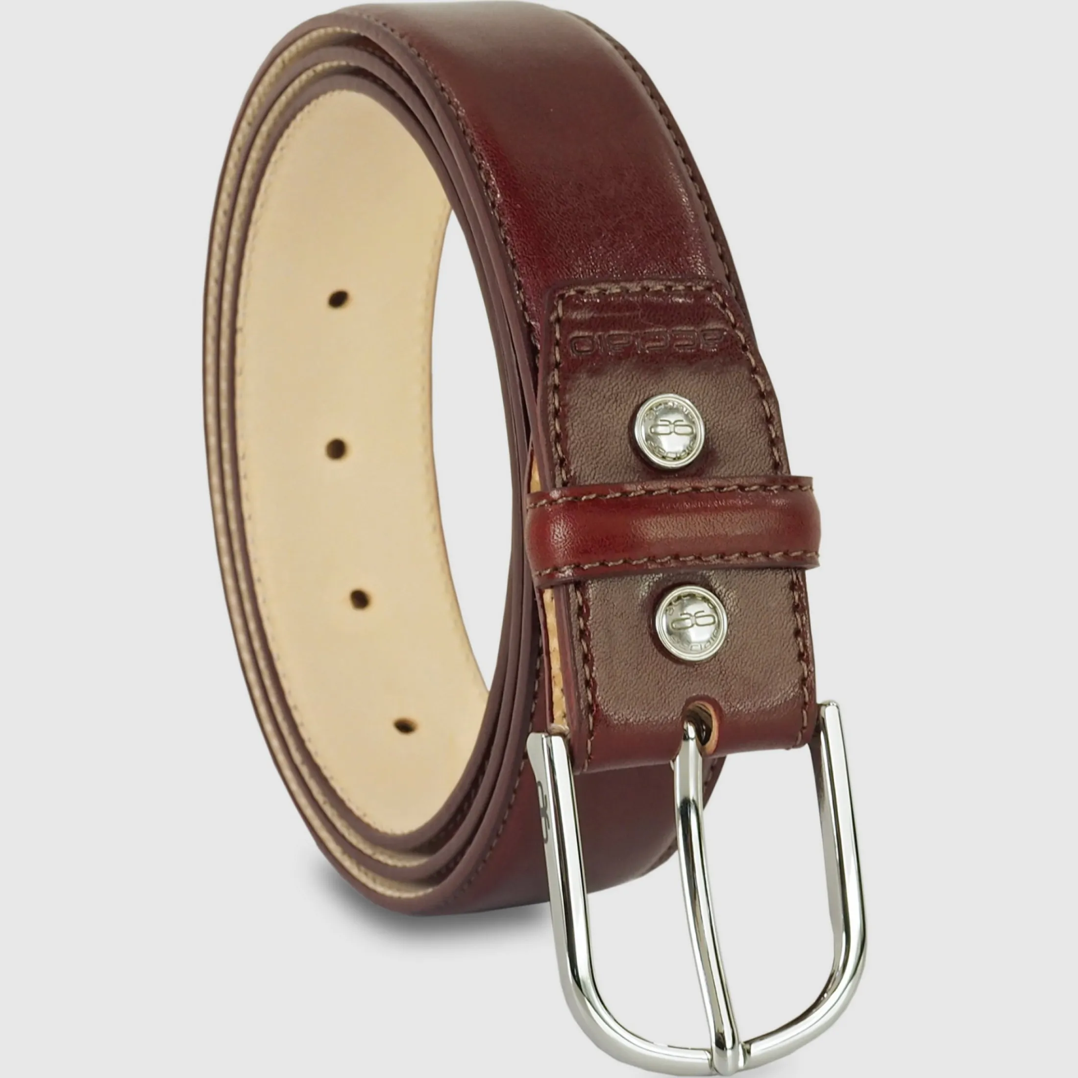 cintura_classica_uomo_rai_0-1.webp Cintura classica uomo Rainbow in pelle Vacchetta Bordeaux