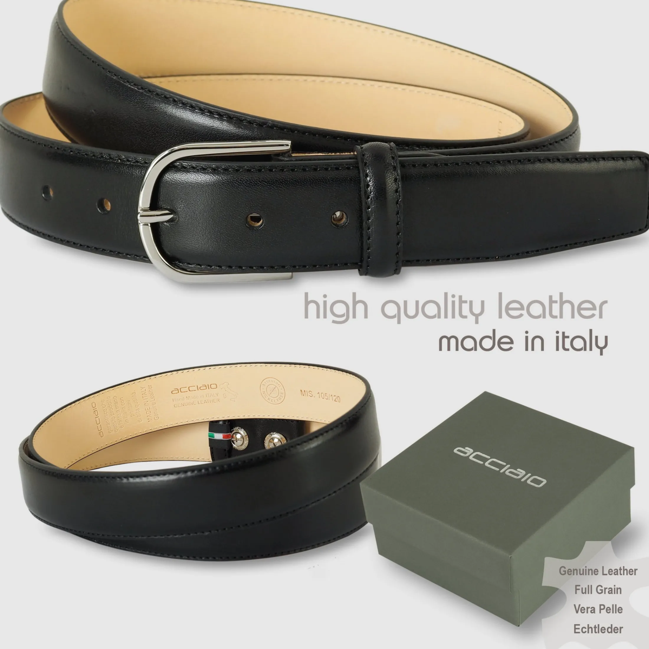 cintura_classica_uomo_rai_1-4.webp Cintura classica uomo Rainbow in pelle Vacchetta Nero