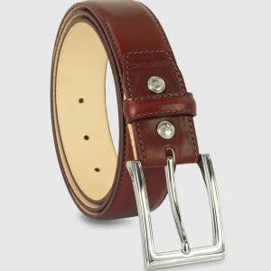 Cintura classica uomo Sapphire in pelle Vacchetta Bordeaux
