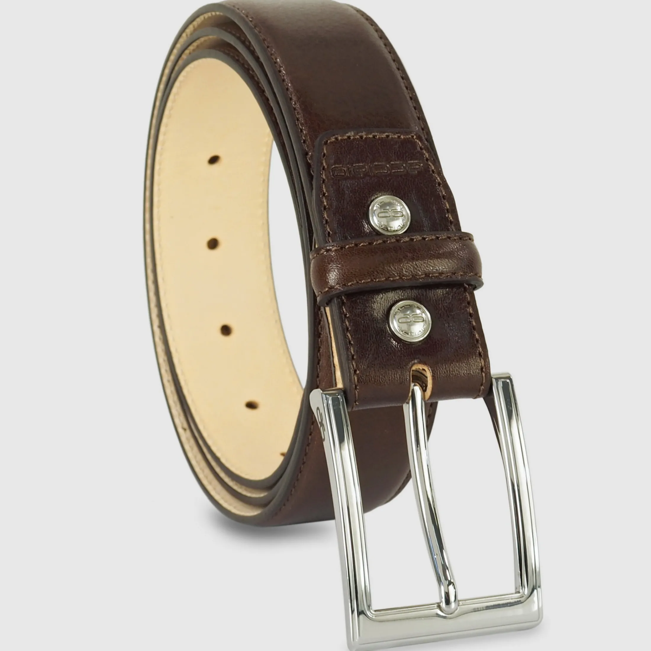 cintura_classica_uomo_sap_0-3.webp Cintura classica uomo Sapphire in pelle Vacchetta Marrone