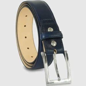 Cintura classica uomo Sapphire in pelle Vacchetta Blu