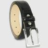 Cintura classica uomo Sapphire in pelle Vacchetta Nero
