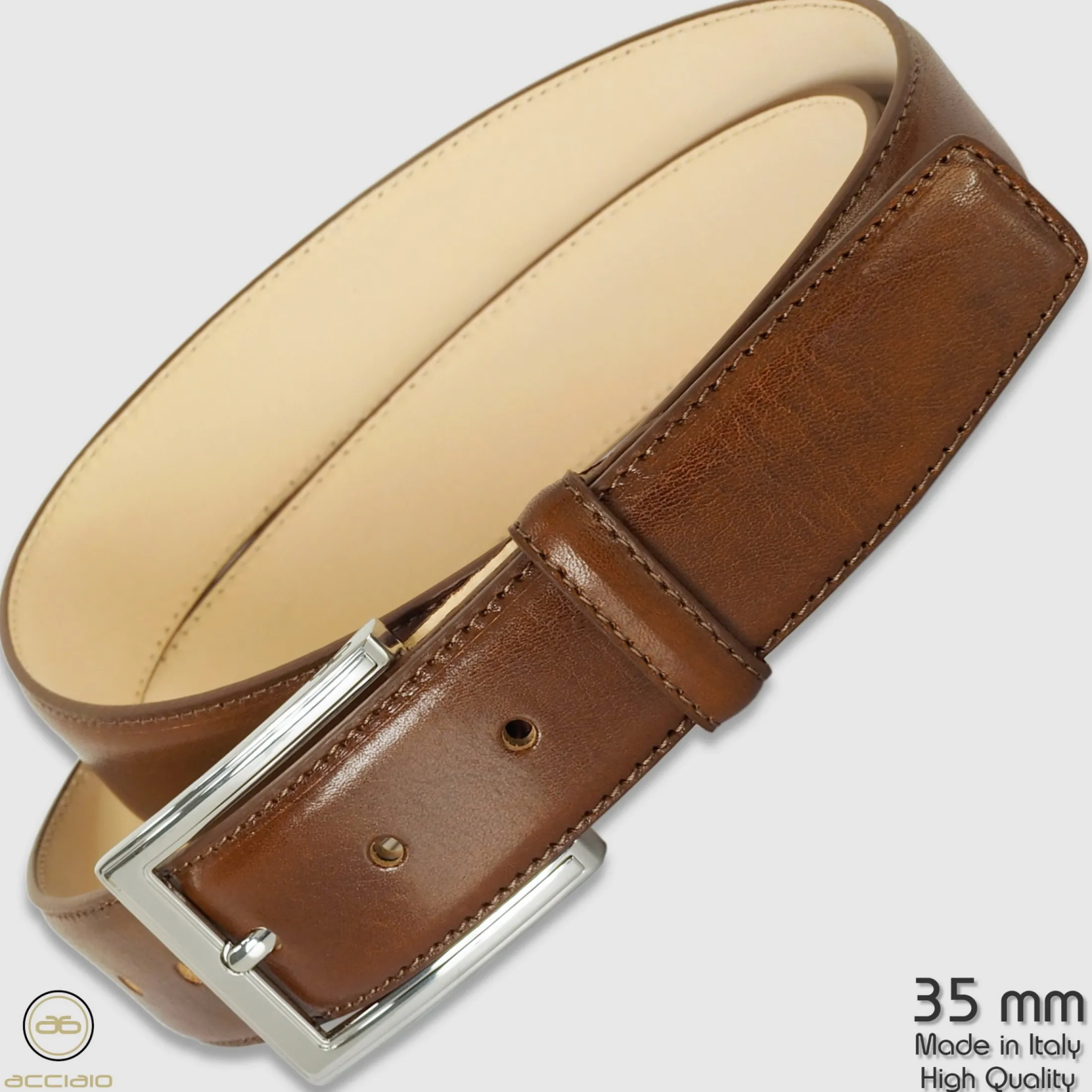 cintura_classica_uomo_sap_3-2.webp Cintura classica uomo Sapphire in pelle Vacchetta Cognac