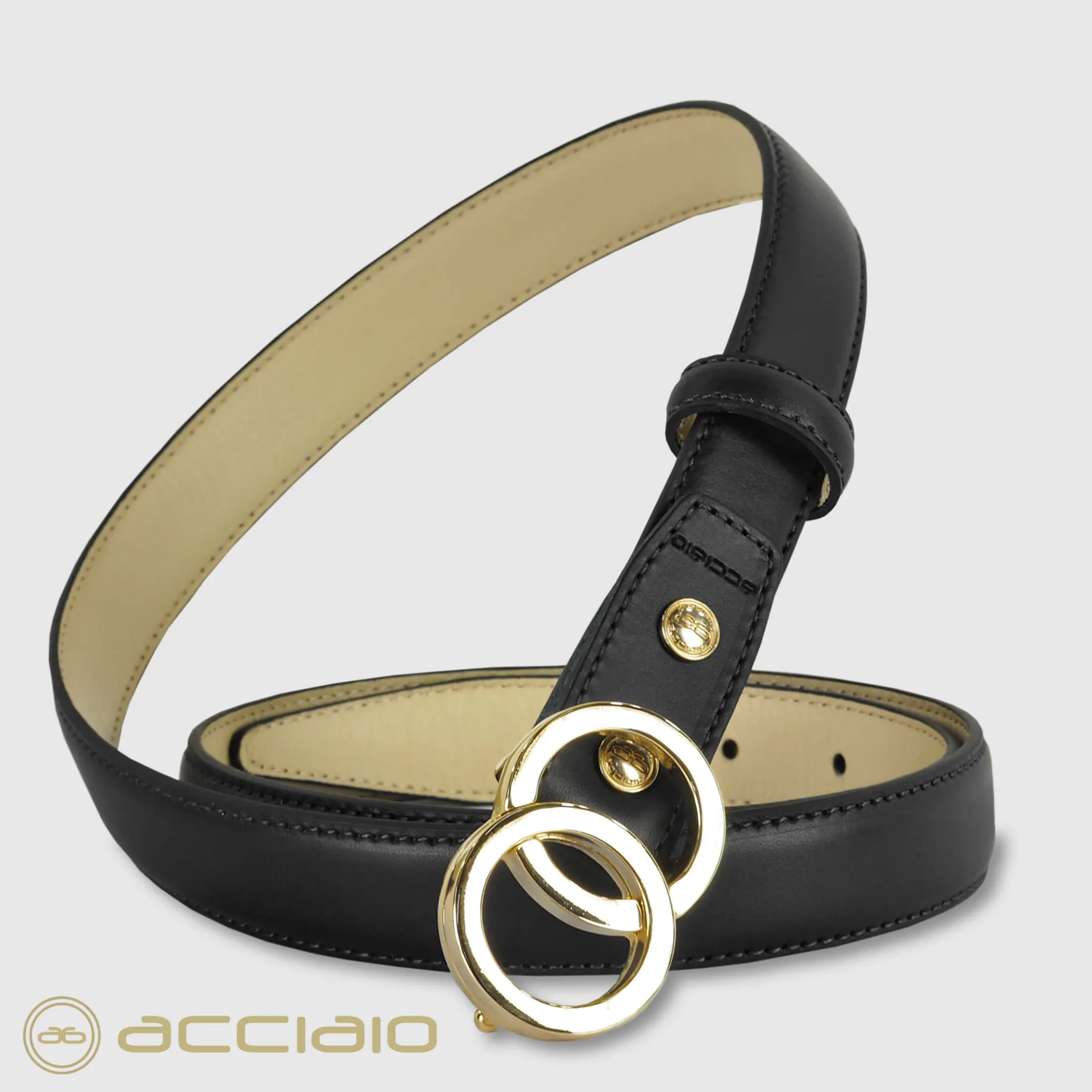 cintura_donna_sottile_in__0-4.webp Cintura donna sottile in pelle Eclipse Oro cuoio Nero