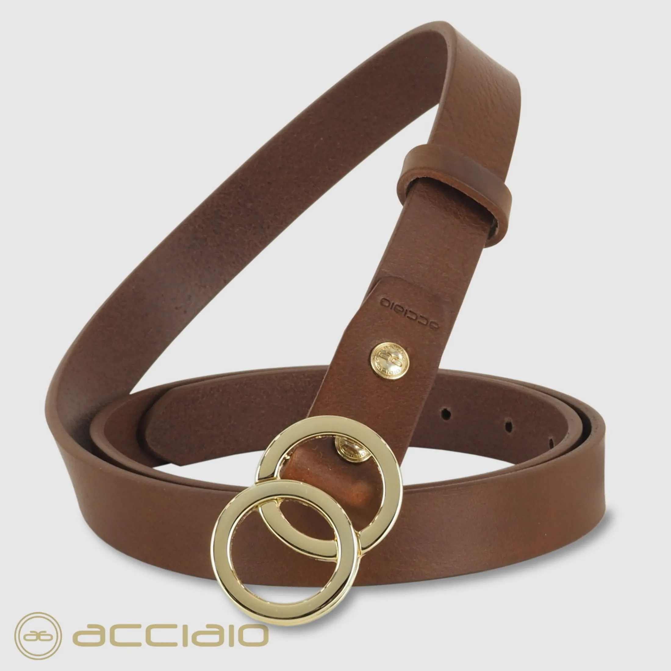 cintura_donna_sottile_in__0.webp Cintura donna sottile in pelle cuoio Castagno fibbia Eclipse Oro