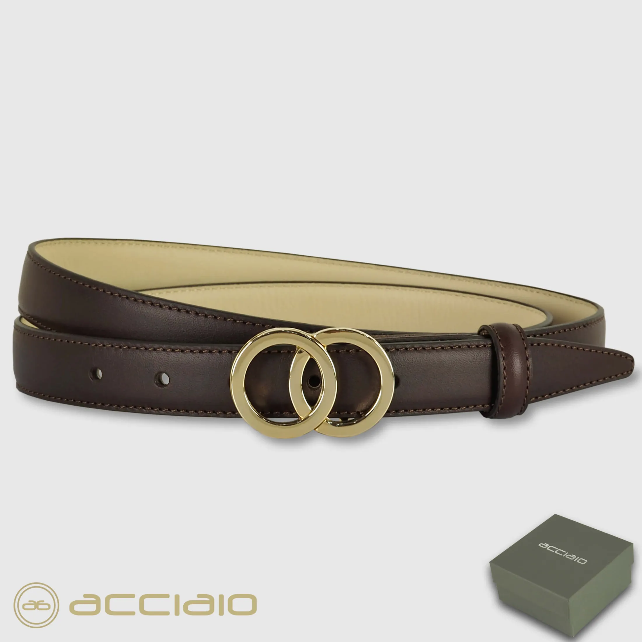 cintura_donna_sottile_in__1-3.webp Cintura donna sottile in pelle Eclipse Oro cuoio Marrone