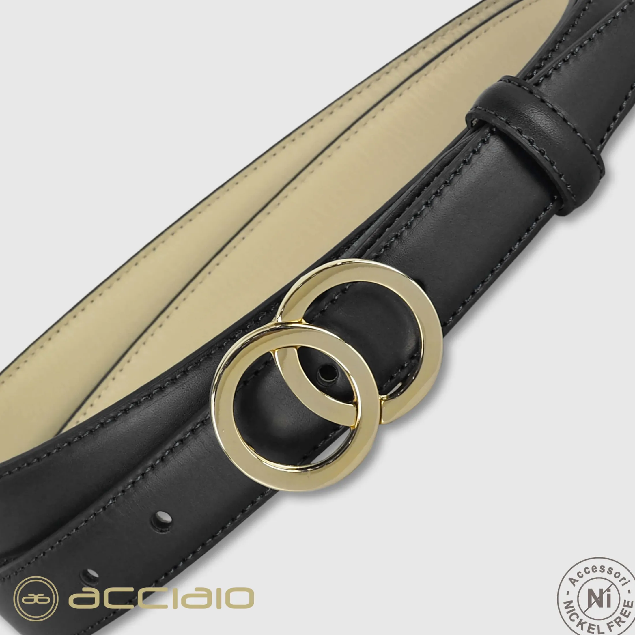 cintura_donna_sottile_in__2-4.webp Cintura donna sottile in pelle Eclipse Oro cuoio Nero