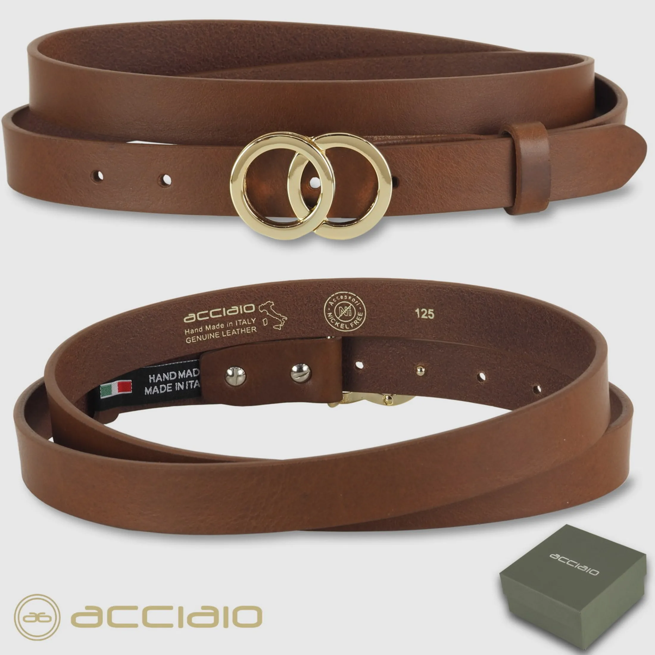 cintura_donna_sottile_in__2.webp Cintura donna sottile in pelle cuoio Castagno fibbia Eclipse Oro