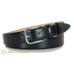 Cintura elegante da uomo senza cuciture in pelle blu