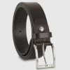 Cintura in cuoio casual da jeans colore Marrone