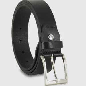 Cintura in cuoio casual da jeans colore Nero