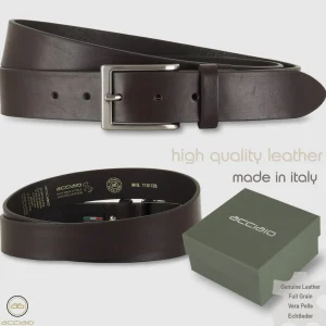 Cintura in cuoio casual da jeans colore Marrone