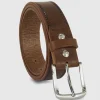Cintura in cuoio sportiva Jade pelle Marrone chiaro