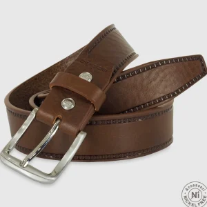 Cintura in cuoio sportiva Jade pelle Marrone chiaro