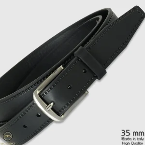 Cintura in cuoio sportiva Jade pelle Nera