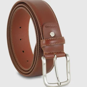 Cintura in cuoio uomo alta 40 classica colore Cognac
