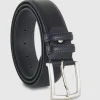 Cintura in cuoio uomo alta 40 classica colore Blu