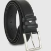 Cintura in cuoio uomo alta 40 classica colore Nero