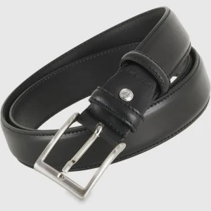 Cintura in cuoio uomo classica colore Nero