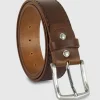 Cintura in cuoio uomo da 40 Jade pelle colore Marrone chiaro