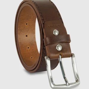 Cintura in cuoio uomo da 40 Jade pelle colore Marrone chiaro