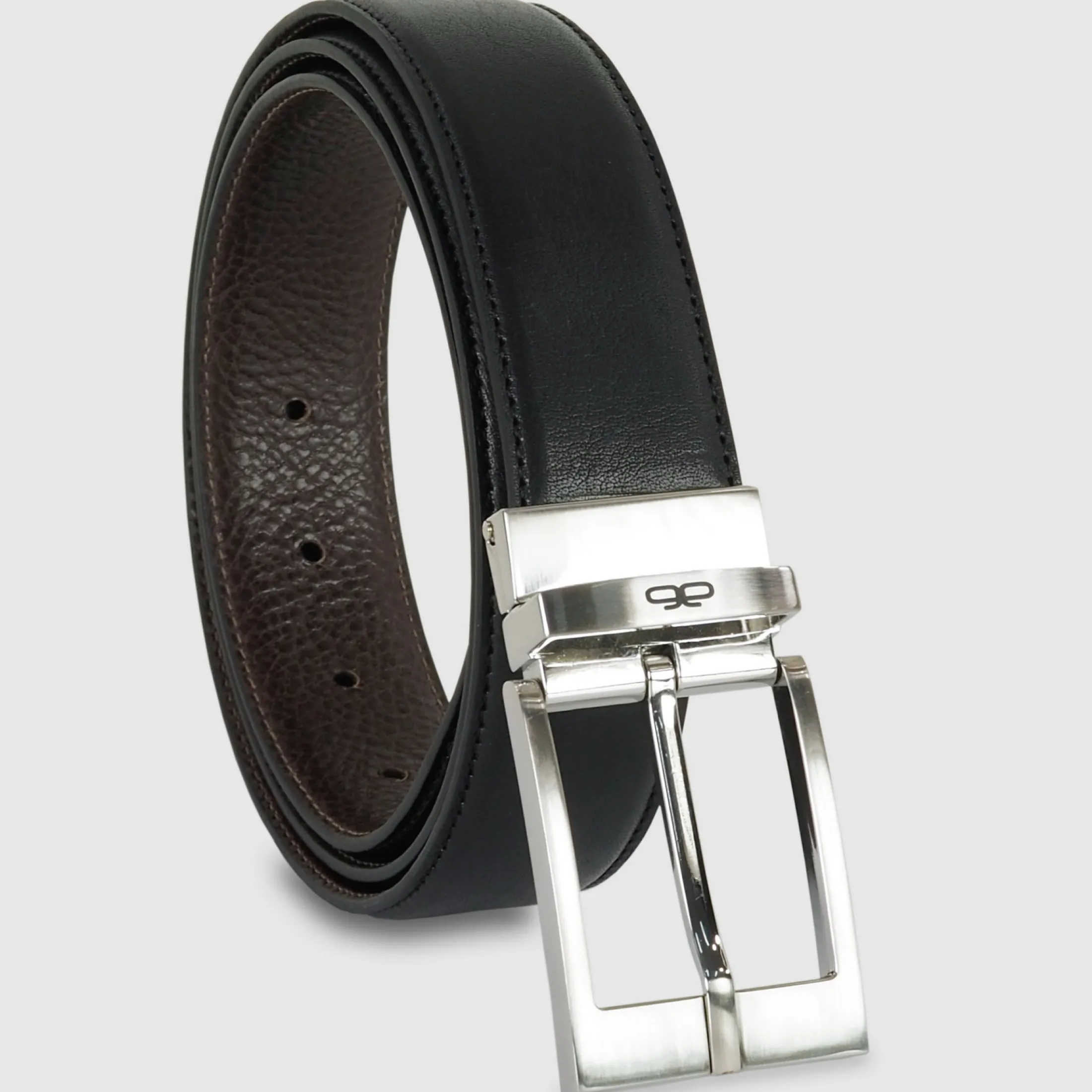 cintura_reversibile_uomo__0-5.webp Cintura reversibile uomo double face Square pelle Nero/Marrone