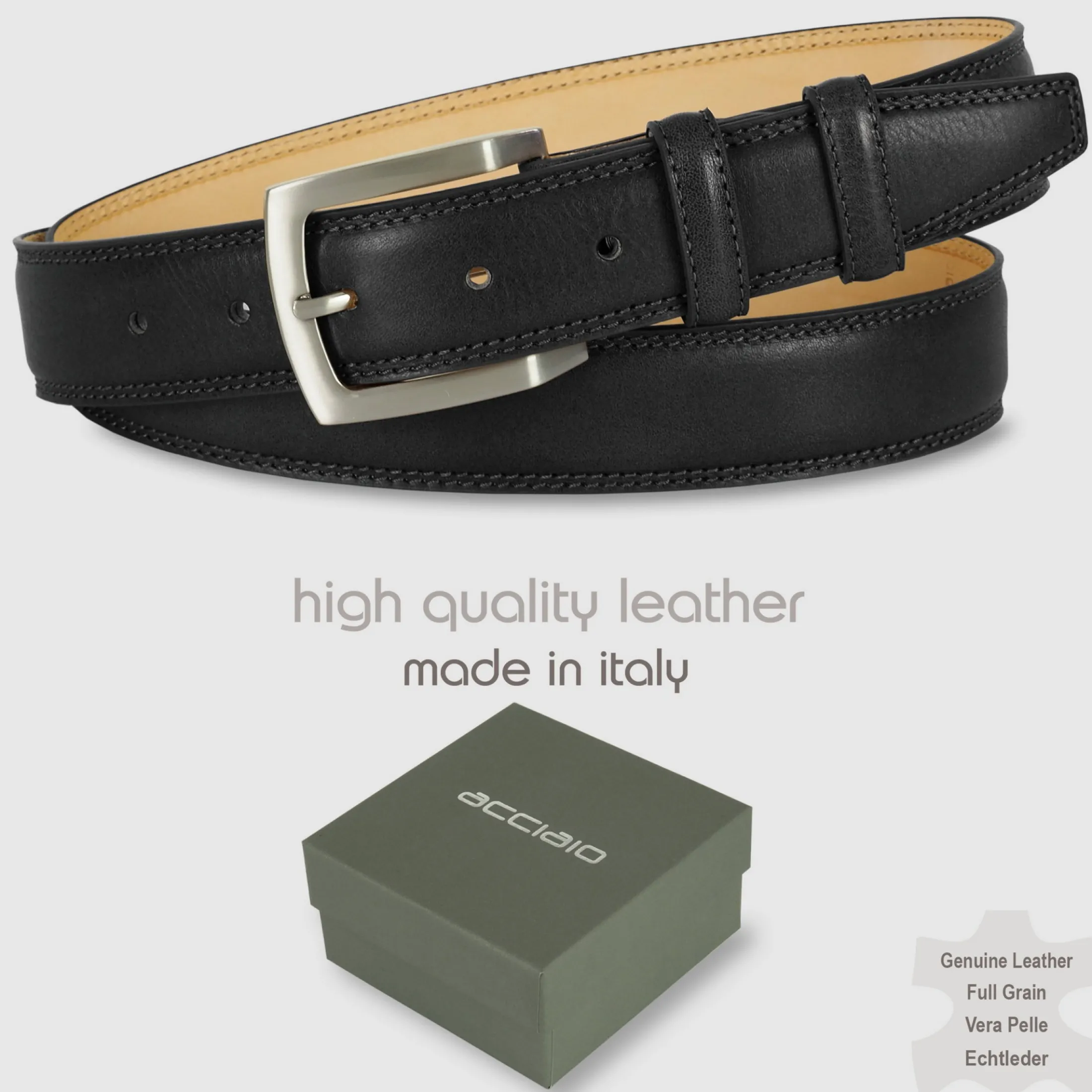cintura_uomo_classica_amb_1-2.webp Cintura uomo classica Amber in pelle Vacchetta Nero