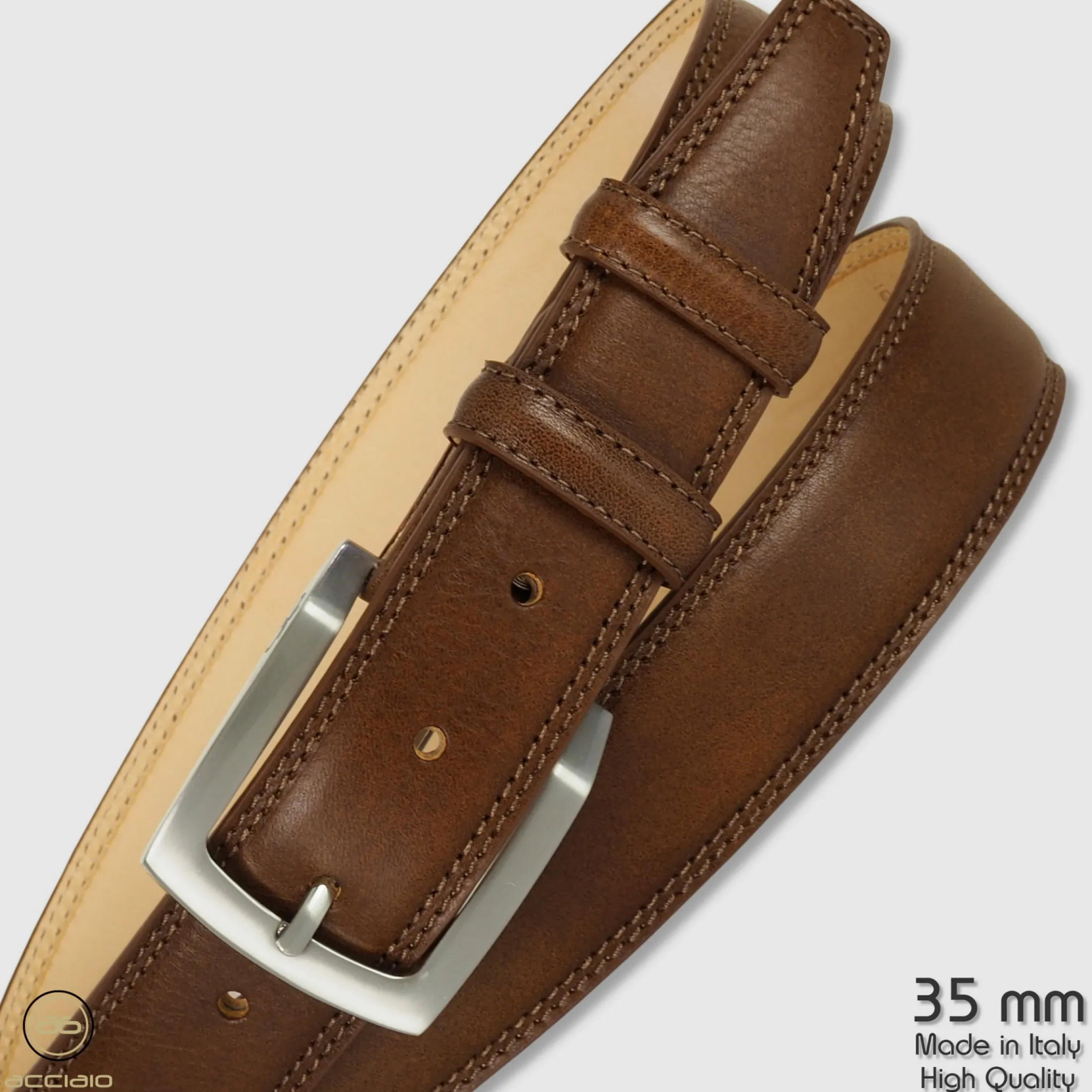 cintura_uomo_classica_amb_3.webp Cintura uomo classica Amber in pelle Vacchetta Marrone