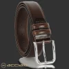 Cintura uomo classica in pelle Cuoio liscio Marrone
