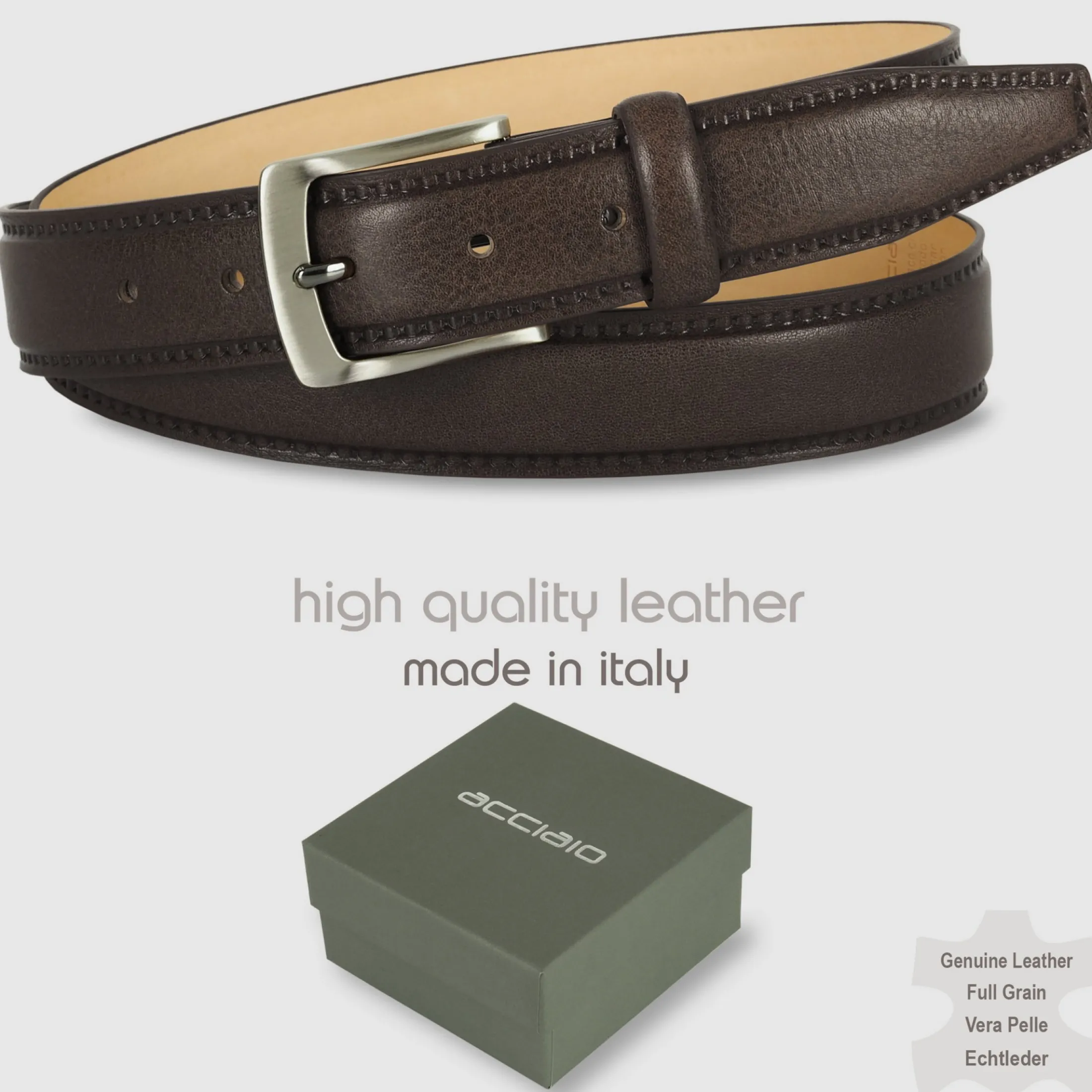 cintura_uomo_classica_qua_1-2.webp Cintura uomo classica Quarz in pelle Vacchetta Marrone/Moka