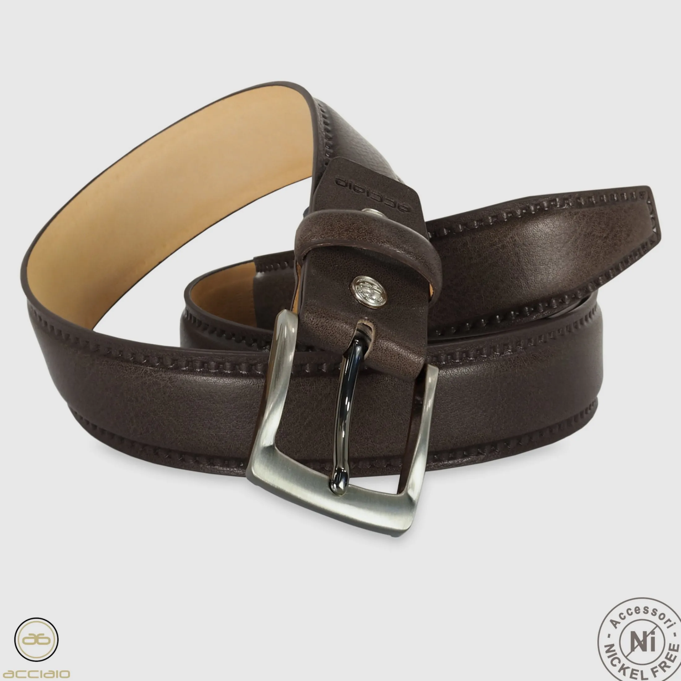 cintura_uomo_classica_qua_2-2.webp Cintura uomo classica Quarz in pelle Vacchetta Marrone/Moka