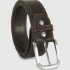 Cintura uomo cuoio Onyx in pelle Marrone scuro