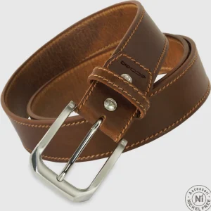 Cintura uomo cuoio Onyx in pelle Marrone chiaro